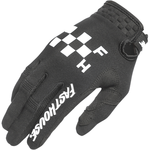 FASTHOUSE 2024 SPEED STYLE GRIT BLACK KIDS GLOVES - S