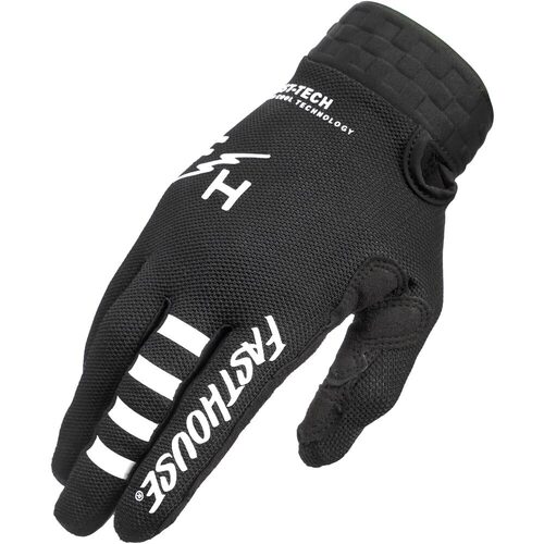 FASTHOUSE 2023 ELROD VAPOR BLACK GLOVES - S