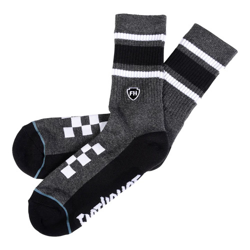 FASTHOUSE VENICE HEATHER GREY CREW SOCKS