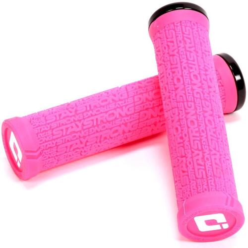 STAY STRONG X ODI REACTIV V2.1 PINK LOCK-ON GRIP