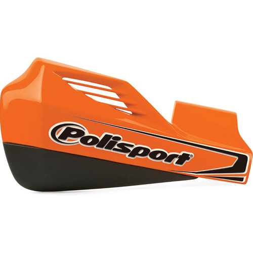 POLISPORT MX ROCKS ORANGE HAND GUARDS W/MOUNT KIT