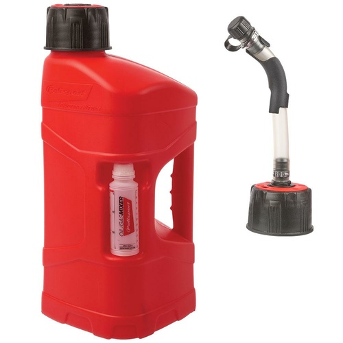 POLISPORT PRO OCTANE 10L FUEL CAN W/HOSE