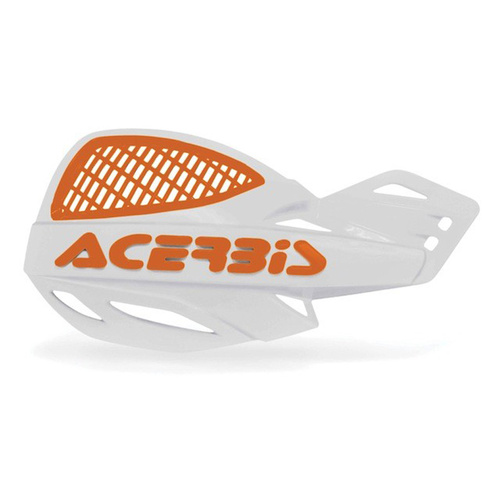 ACERBIS UNIKO WHITE/ORANGE VENTED HANDGUARDS