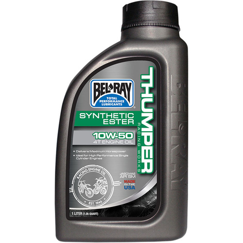 BELRAY 1L WORKS THUMPER 10W50 SYNTHETIC ESTER 4 STROKE OIL