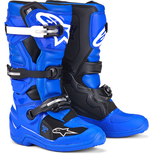 ALPINESTARS 2025 TECH 7S BLUE / BLACK / WHITE KIDS BOOTS - 4