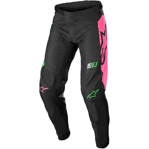 ALPINESTARS 2022 RACER COMPASS BLACK / GREEN / PINK PANTS - 32