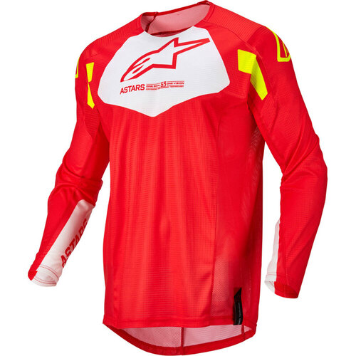 ALPINESTARS 2022 RACER FACTORY RED / WHITE / FLURO KIDS JERSEY - LG