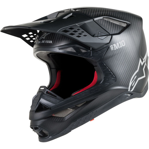 ALPINESTARS 2022 S-M10 MATTE BLACK CARBON HELMET - SM