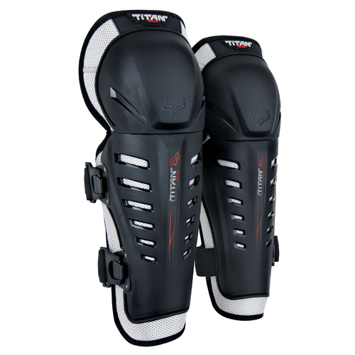 FOX TITAN RACE BLACK KIDS KNEE GUARDS