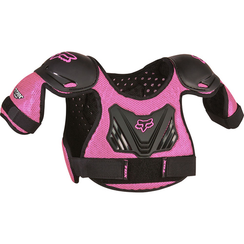 FOX TITAN PEEWEE BLACK/PINK TODDLER BODY ARMOUR - S/M