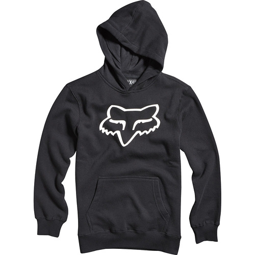 FOX LEGACY BLACK KIDS PULLOVER HOODIE - S