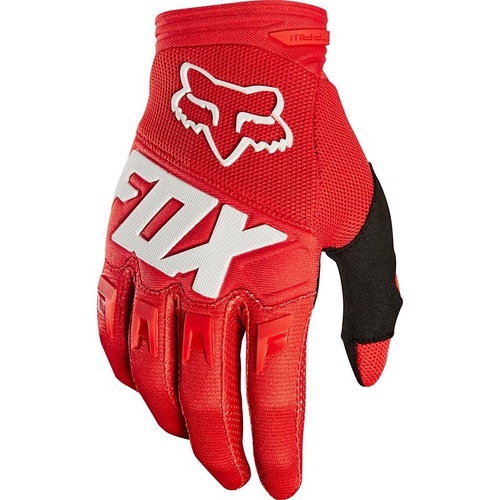 FOX 2020 DIRTPAW RED GLOVES - SM