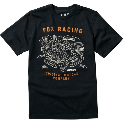 FOX FAST TRACK BLACK KIDS TEE - SM