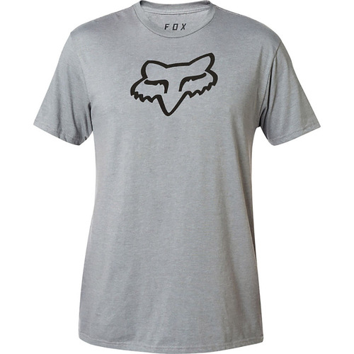 FOX LEGACY FOX HEAD HEATHER GRAPHITE MENS TEE - SM