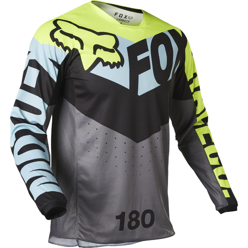 FOX 2022 180 TRICE TEAL JERSEY - LG