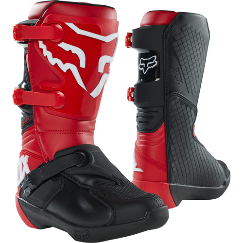 FOX 2021 COMP FLAME RED KIDS BOOTS - 3