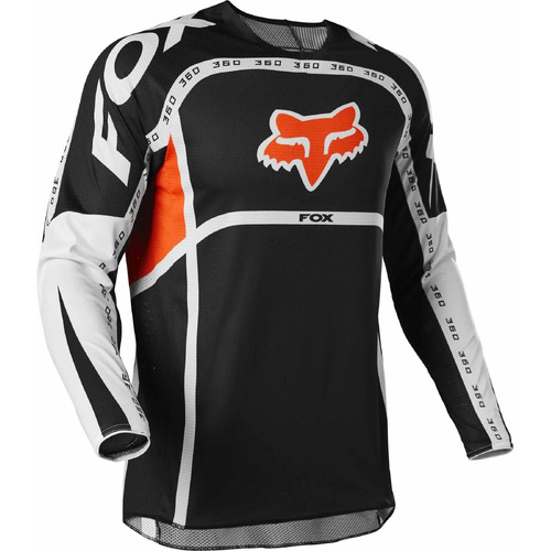 FOX 2022 360 DVIDE BLACK/ORANGE JERSEY - MD