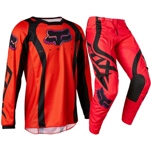 FOX 2022 180 VENZ FLO RED KIDS GEAR SET