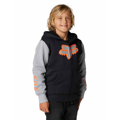 FOX LEED SHERPA BLACK KIDS FLEECE - L