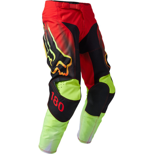 FOX 2023 180 STATK FLO RED KIDS PANTS - 24