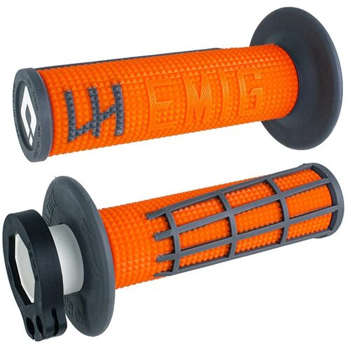 ODI V2 EMIG 2.0 ORANGE / GRAPHITE 2T / 4T LOCK ON GRIPS