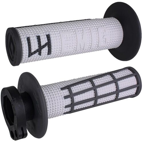 ODI V2 EMIG 2.0 WHITE / GRAPHITE 2T / 4T LOCK ON GRIPS