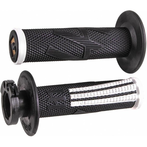 ODI V2 EMIG PRO BLACK/WHITE 2T/4T LOCK ON GRIPS