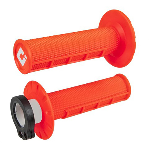 ODI V2 FLURO ORANGE 2T/4T LOCK ON GRIPS