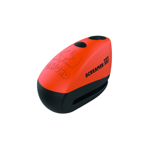 OXFORD XA7 SCREAMER ALARM ORANGE / BLACK DISC LOCK