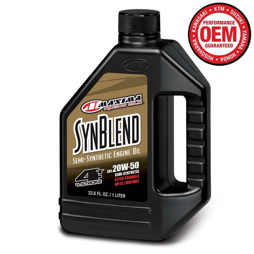 MAXIMA 1L 20W50 SYN BLEND SEMI-SYNTHETIC 4 STROKE OIL