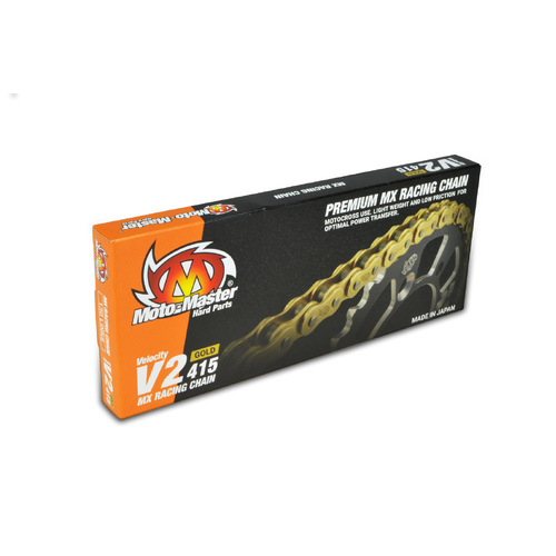 MOTO-MASTER V2 415 130 LINK GOLD MX RACE CHAIN