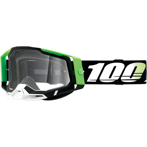 100% PERCENT RACECRAFT 2 KALKUTA CLEAR GOGGLES