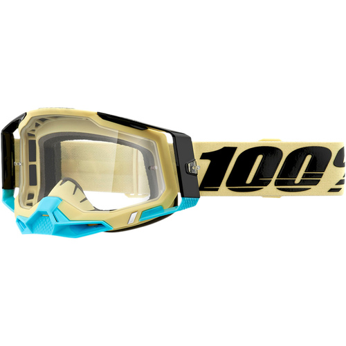 100% PERCENT RACECRAFT 2 AIRBLAST CLEAR GOGGLES