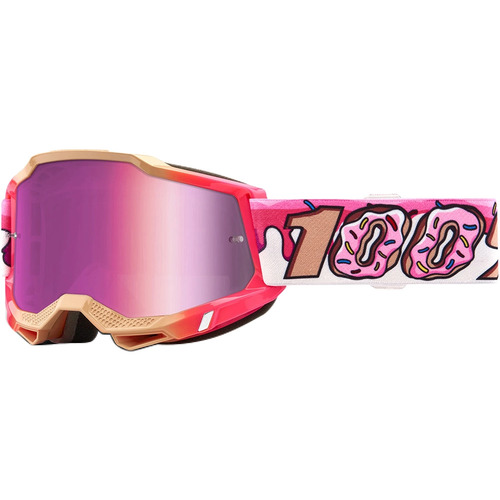 100% PERCENT ACCURI 2 DONUT PINK MIRROR GOGGLES