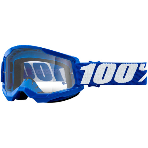 100% PERCENT STRATA 2 BLUE CLEAR GOGGLES