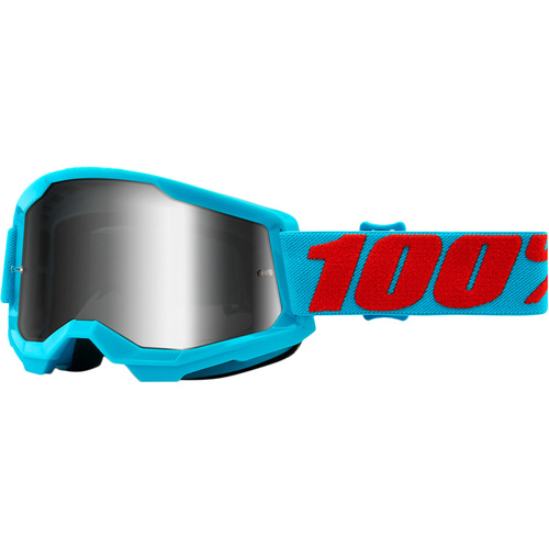 100% PERCENT STRATA 2 SUMMIT SILVER MIRROR GOGGLES