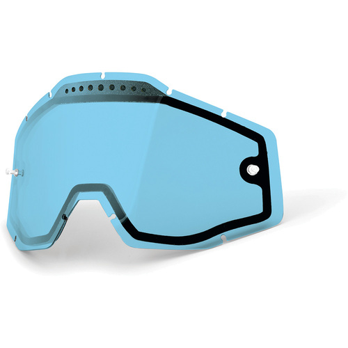 100% RACECRAFT, ACCURI & STRATA BLUE VENTED DUAL PANE LENS