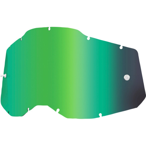 100% PERCENT RACECRAFT 2 / ACCURI 2 / STRATA 2 MIRROR GREEN LENS