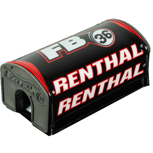 RENTHAL FATBAR36 BLACK / WHITE RED HANDLEBAR PAD