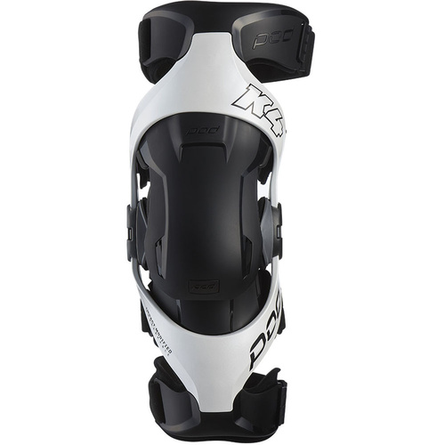 POD K4 2.0 WHITE/BLACK LEFT KNEE BRACE - XS/SM