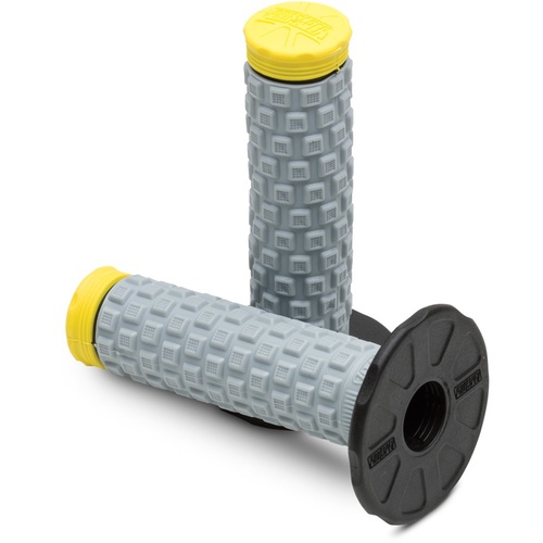 PRO TAPER PILLOW TOP DUAL COMPOUND YELLOW GRIPS