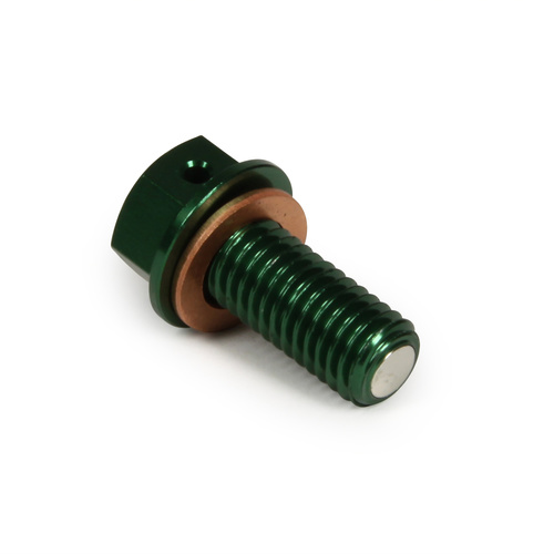 RHK KAWASAKI KLX450 08-15 KX450F 06-15 GREEN MAGNETIC DRAIN PLUG