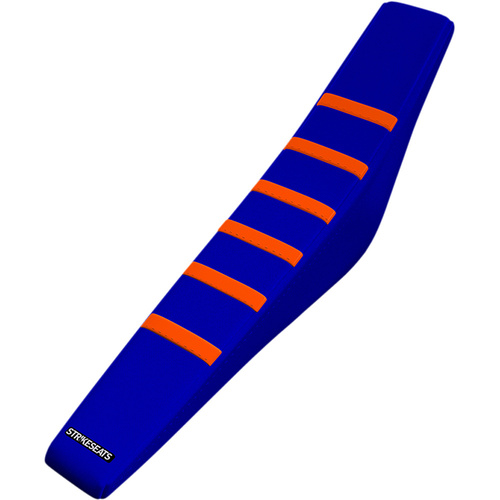 STRIKE SEATS KTM SX/SX-F 07-10 EXC-F 08-11 GRIPPER RIBBED ORANGE/BLUE/BLUE SEAT COVER