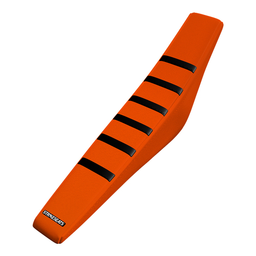 KTM 125SX/250SX/300SX/250SXF/350SXF/450SXF 23-24/ EXC 24 BLACK/ORANGE/ORANGE GRIPPER RIBBES SEAT COVER