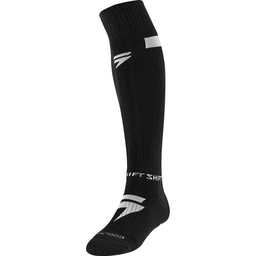 SHIFT WHIT3 LABEL BLACK SOCKS - S/M