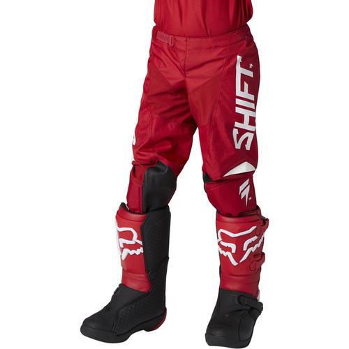 SHIFT 2021 WHIT3 REDHOT TRAC RED KIDS PANTS - 24